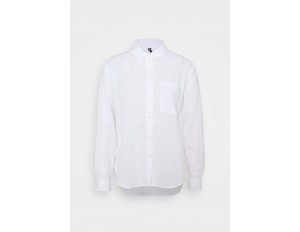 Pieces PCPARLEE SHIRT - Hemdbluse - bright white/weiß