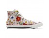 Unbekannt Sneakers American USA - Base personalisierte Schuhe (Custom Produkt) Floral Paisley