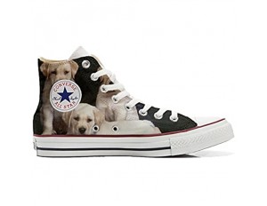 Unbekannt Sneakers Original USA personalisierte Schuhe (Custom Produkt) mit Hundewelpen