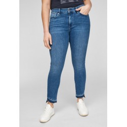 s.Oliver MIT FRANSENSAUM - Jeans Skinny Fit - medium blue/stone-blue denim