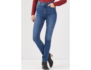 BONOBO Jeans MIT HOHER TAILLE - Jeans Slim Fit - denim used/used denim