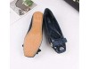 Generic Brands Frauen Soft Flats Schuhe Bowknot Square Toe Damen Casual Bequem Für Frauen Büro Schulen