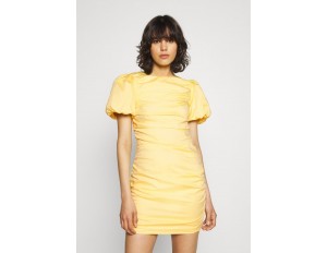 Nly by Nelly THE CUTEST RUCHED DRESS - Cocktailkleid/festliches Kleid - light yellow/gelb