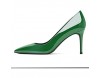 Damen Spitzschuh Stilettos High Heels Comfort Slip On Pumps für Hochzeitsbürokleid 8cm Pumps mit Absatz
