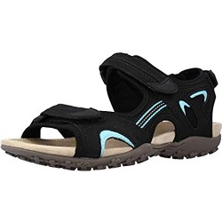 Geox Sandal STREL D9225B Damen Trekking Sandalen Frauen Outdoor-Sandale Sport-Sandale Aussensteg 3-Fach Klett