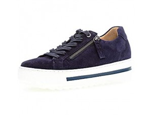 Gabor Comfort Damen Plateau Sneaker Blau