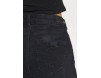 American Eagle CURVY SUPER HI RISE - Jeans Shorts - black denim
