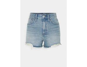 Madewell PERFECT  - Jeans Shorts - light blue denim/light-blue denim
