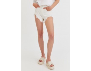 PULL&BEAR Jeans Shorts - white/weiß