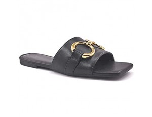 Angkorly - Damen Schuhe Schuh-Mule - Schick - glamourös - Step - Pastell - Bogen - genarbtes Leder Blockabsatz 1 cm
