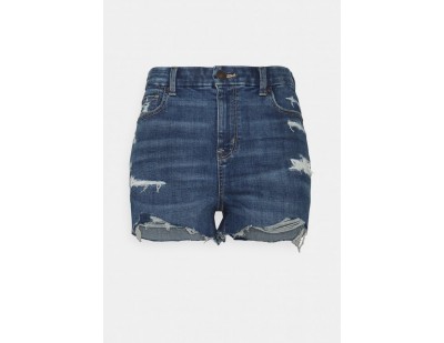 American Eagle CURVY SHORTIE - Jeans Shorts - medium tinted/destroyed denim