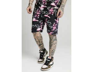 SIKSILK Shorts - black/grey/pink/pink