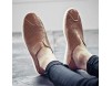CAIFENG Freizeitfahrer Müßiggänger for Männer Casual Flat Penny Schuhe Slip-on Weiche Echte Lederstich Runde Zeh Perforierte rutschfeste leichte Huns (Color : Brown Size : 45 EU)