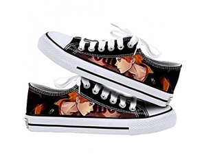 MAZF Volleyball Junior Low Cut Canvas Shoes Cartoon Anime Canvas Shoes Unisex Anime Cos Casual Sneakers for Men Women Children Anime Cosplay-38