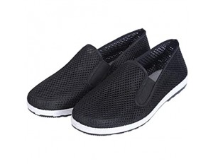 Xu-shoes Black Tendon Bottom Rutschfester Slipper China Tai Chi Verschleißfeste atmungsaktive Lok Fu-Schuhe Kung Fu-Trainingsschuhe (Color : Black Size : EUR 43)