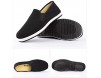Xu-shoes Manuelle Baumwollfutter Traditionelle Slipper rutschfeste tragbare Arbeitsstoffschuhe Reifensohle Tai Chi Hausschuhe (Color : Black Size : EUR 44)