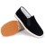 Xu-shoes Patch Rubber Sole Stoffschuhe rutschfeste Atmungsaktive Walking Driving Slipper Training Fitness Labor Loafers (Color : Black Size : 39 EU)
