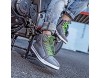 BORLENI Motorradstiefel Herren Casual Sneaker Motorradschuhe Motorrad Freizeitschuhe mit Anti-Rutsch-Sohle Motorrad-Stiefel Verstärkter Knöchelbereich Atmungsaktives Futter