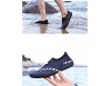 SHENGWEI Herren Wasserschuhe Schnelltrocknende Barfuß-Schwimmschuhe für Strandlauf Schnorcheln Surfen Tauchen Yoga Übung (Color : Black and Blue Size : 45)