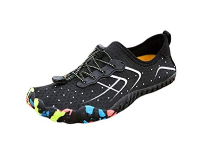 YQQMC Schnell trocknende Wasserschuhe für Herren und Damen Sport Schwimmschuhe Barfuß Leichte Wanderschuhe Atmungsaktive Schuhe (Farbe: Weiß Größe: 43 EU)