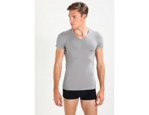 Emporio Armani V NECK 2 PACK - T-Shirt basic - black/gray/schwarz