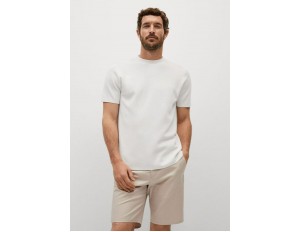 Mango T-Shirt basic - white/weiß