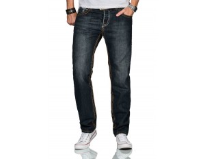 Alessandro Salvarini Jeans Straight Leg - dunkelblau