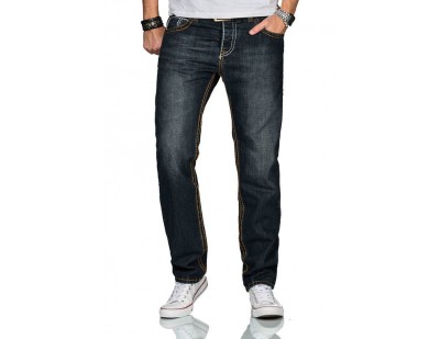 Alessandro Salvarini Jeans Straight Leg - dunkelblau
