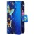 Uposao Kompatibel mit Xiaomi Redmi 7 Hülle Flip Schutzhülle Leder Handyhülle Geldbörse mit Reißverschluss 3D Bunt Muster Klapphülle Ledertasche Magnet Kartenfächer Schmetterling Gold