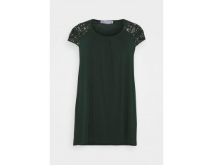 Anna Field Curvy T-Shirt print - dark green/dunkelgrün