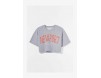 Bershka MIT PRINT - T-Shirt print - light grey/hellgrau