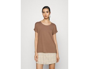 ONLY ONLMOSTER ONECK - T-Shirt basic - brownie/braun