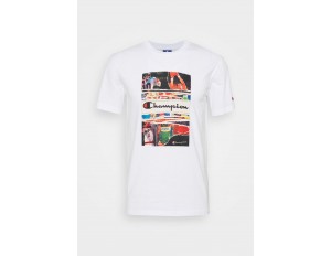 Champion Rochester CREWNECK - T-Shirt print - white/weiß