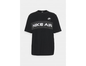 Nike Sportswear T-Shirt print - black/dk smoke grey/(white)/schwarz