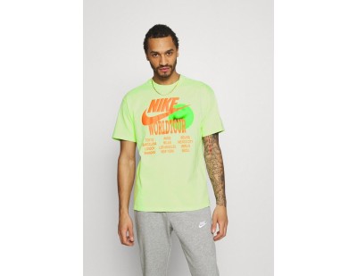 Nike Sportswear TEE WORLD TOUR - T-Shirt print - light liquid lime/neongelb