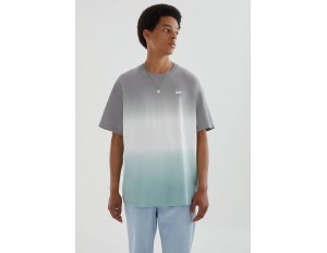 PULL&BEAR T-Shirt print - blue/blau
