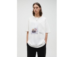 PULL&BEAR T-Shirt print - white/weiß