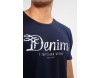 TOM TAILOR DENIM CREWNECK TEE - T-Shirt print - night sky blue/dunkelblau