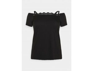 Even&Odd Curvy T-Shirt basic - black/schwarz